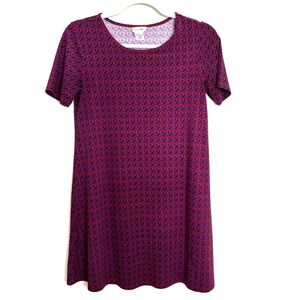 Natural Life Multicolor Print Short Sleeve Mini Dress Women’s XS Boho Relaxed